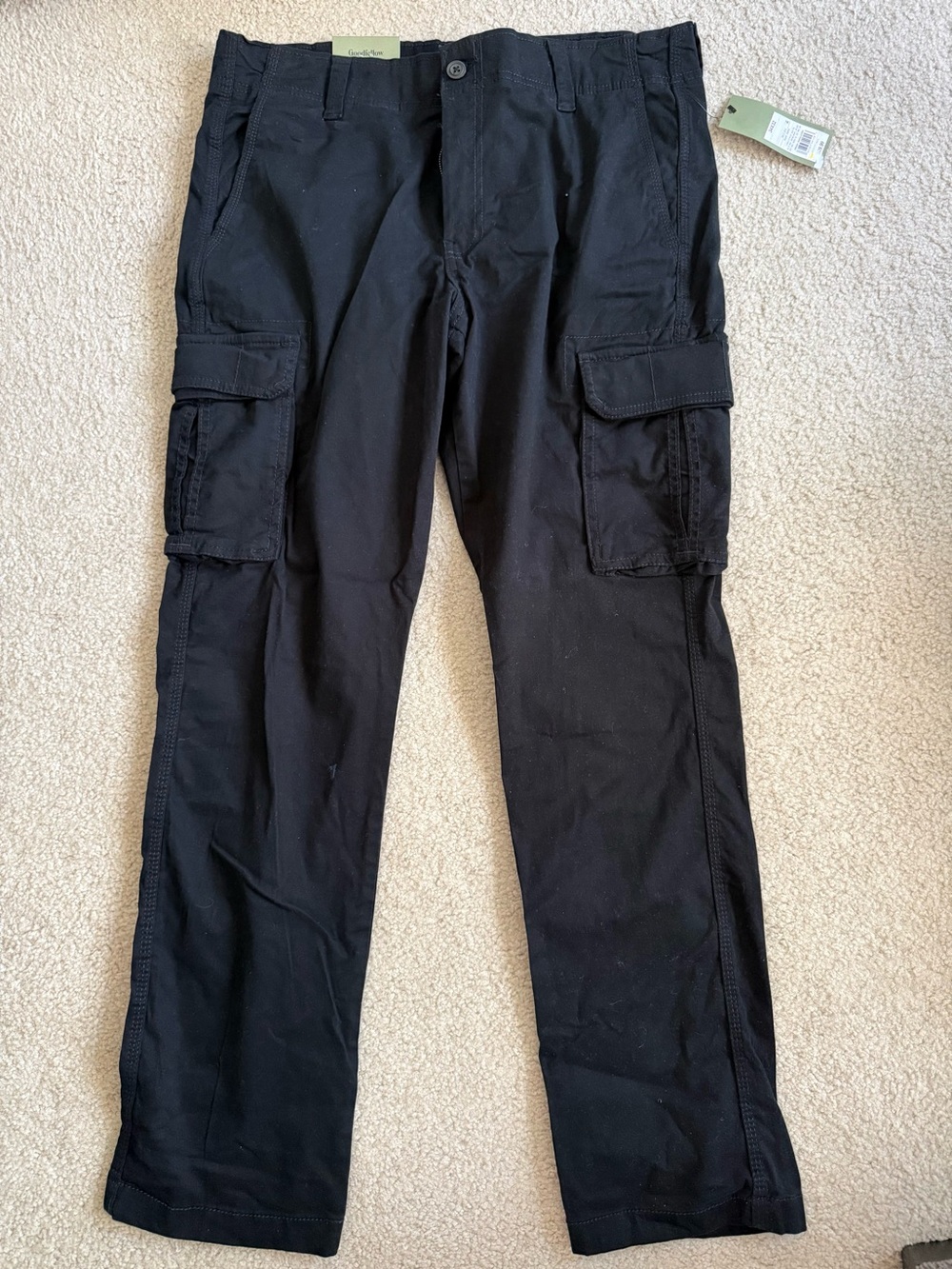 Goodfellow & Co Black Cargo Pants with Side Pockets